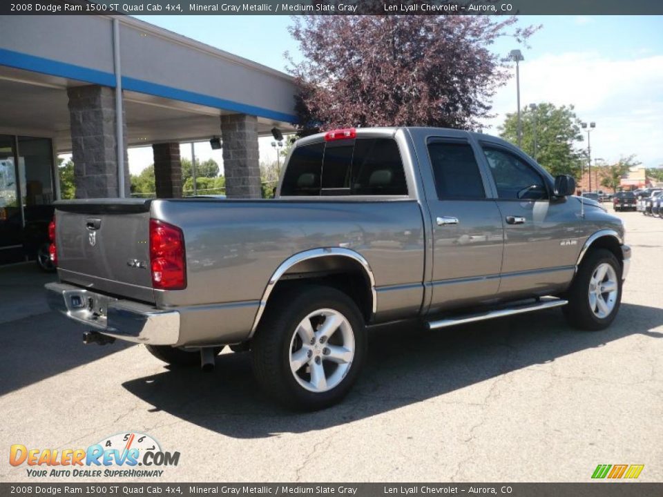 2008 Dodge Ram 1500 ST Quad Cab 4x4 Mineral Gray Metallic / Medium Slate Gray Photo #6