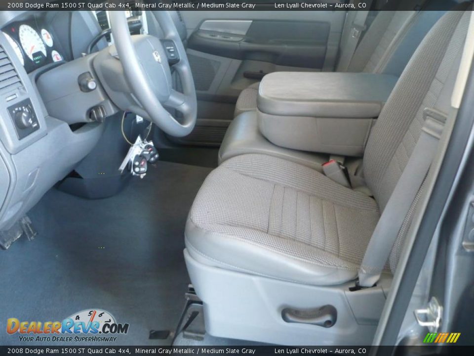 2008 Dodge Ram 1500 ST Quad Cab 4x4 Mineral Gray Metallic / Medium Slate Gray Photo #9
