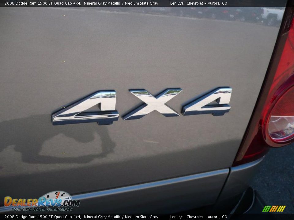 2008 Dodge Ram 1500 ST Quad Cab 4x4 Mineral Gray Metallic / Medium Slate Gray Photo #13