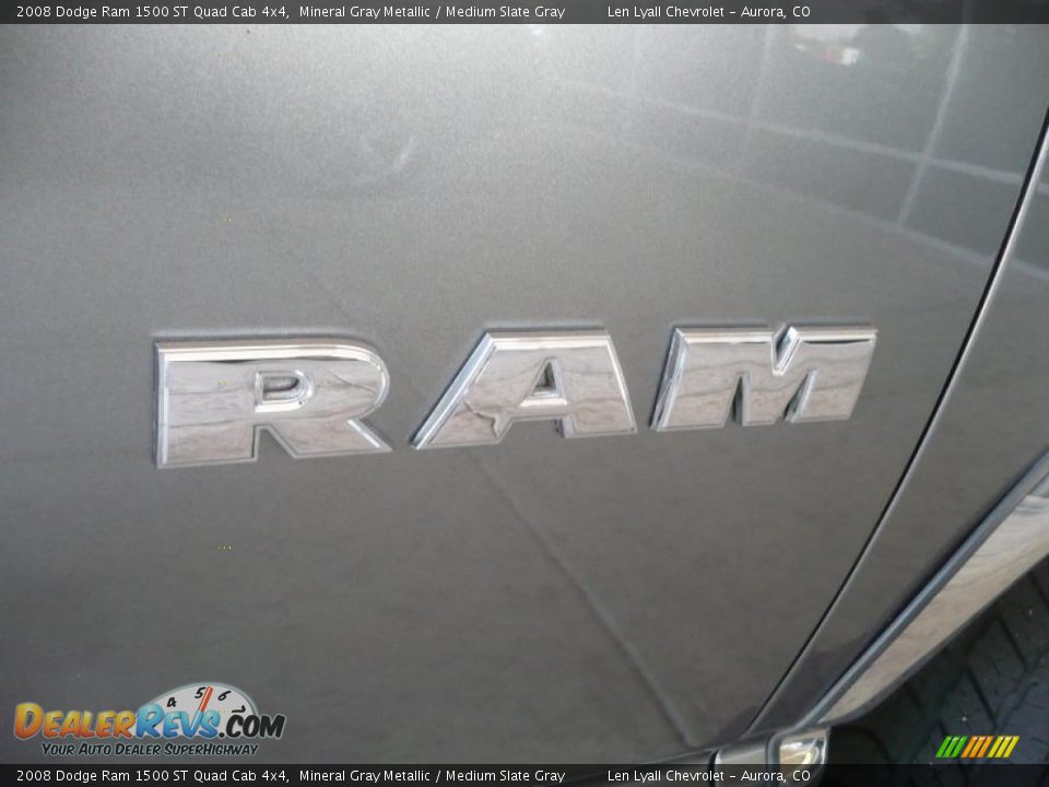 2008 Dodge Ram 1500 ST Quad Cab 4x4 Mineral Gray Metallic / Medium Slate Gray Photo #14