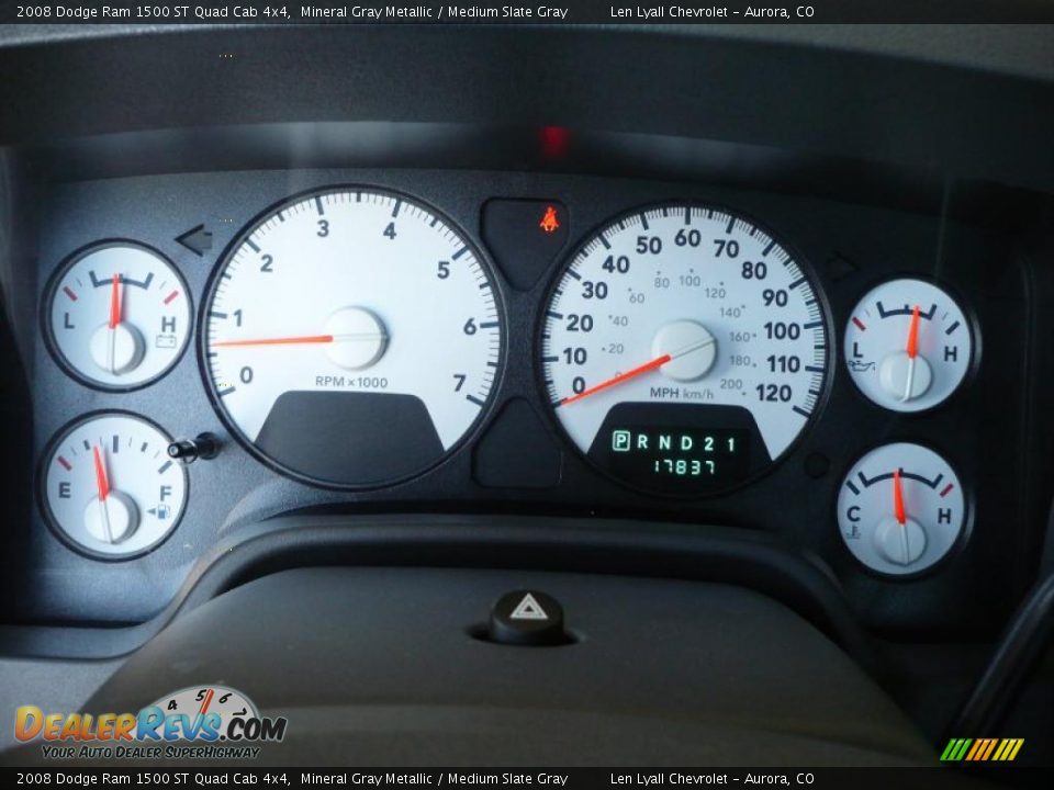 2008 Dodge Ram 1500 ST Quad Cab 4x4 Mineral Gray Metallic / Medium Slate Gray Photo #29