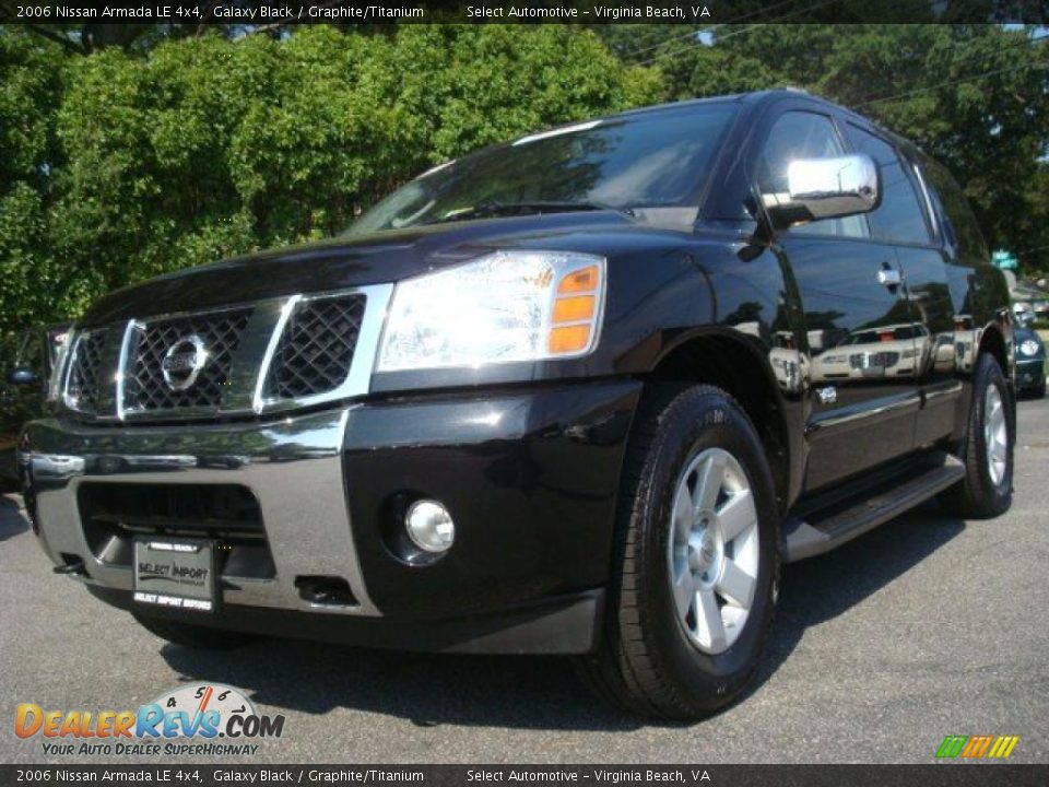 2006 Nissan Armada LE 4x4 Galaxy Black / Graphite/Titanium Photo #1