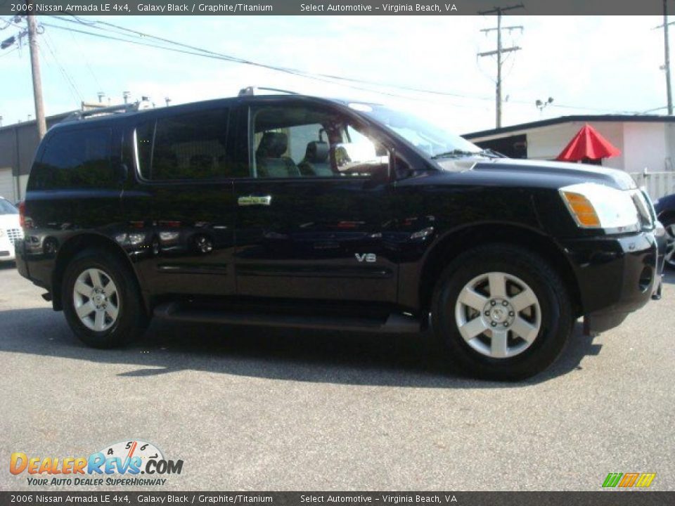 2006 Nissan Armada LE 4x4 Galaxy Black / Graphite/Titanium Photo #6