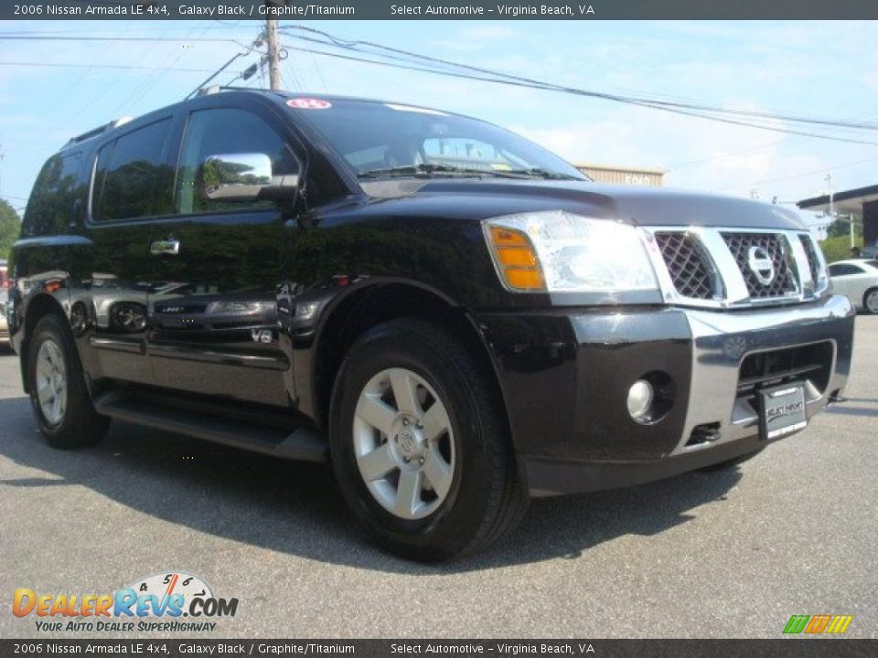 2006 Nissan Armada LE 4x4 Galaxy Black / Graphite/Titanium Photo #7