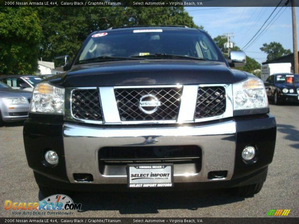 2006 Nissan Armada LE 4x4 Galaxy Black / Graphite/Titanium Photo #8