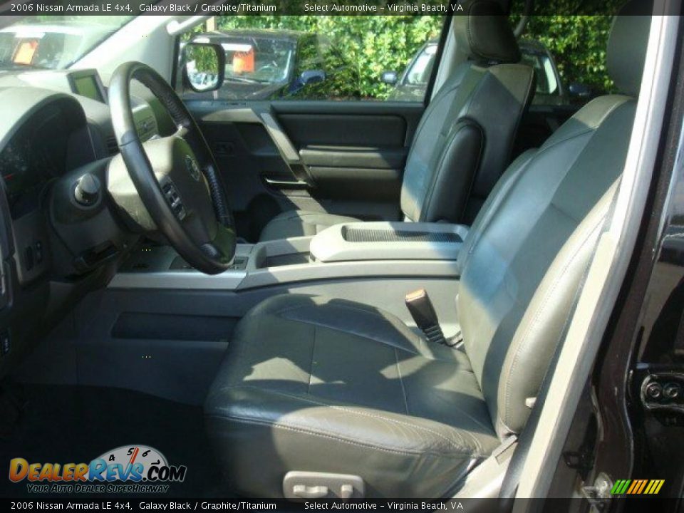 2006 Nissan Armada LE 4x4 Galaxy Black / Graphite/Titanium Photo #9