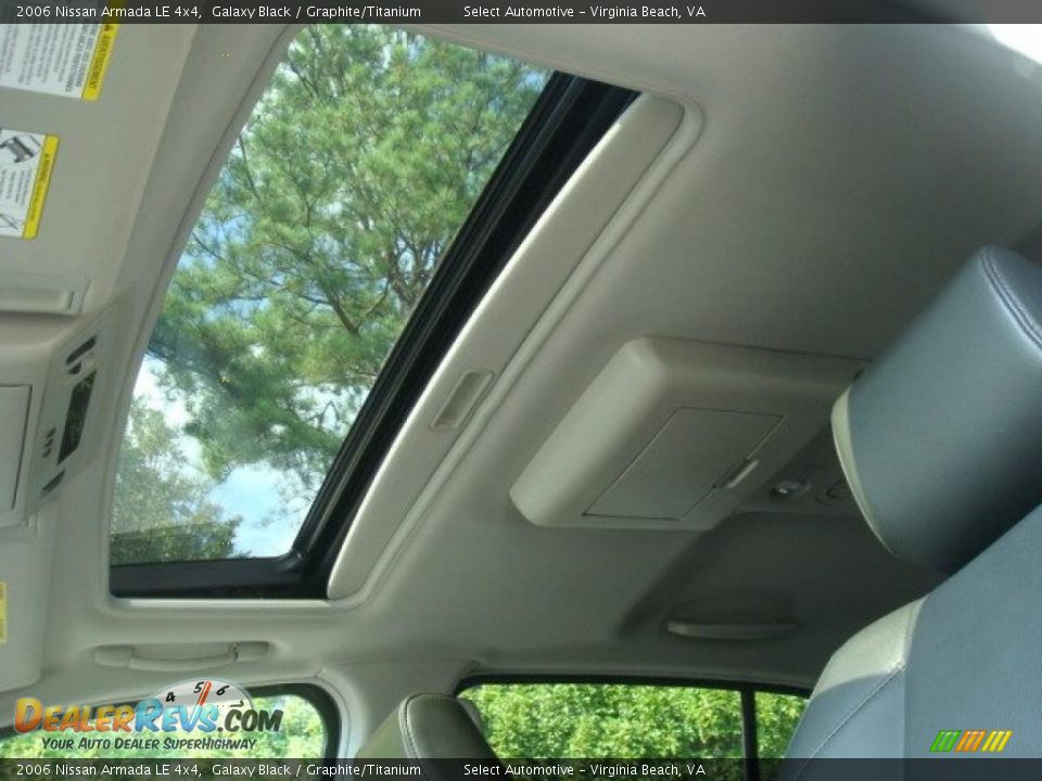 2006 Nissan Armada LE 4x4 Galaxy Black / Graphite/Titanium Photo #10