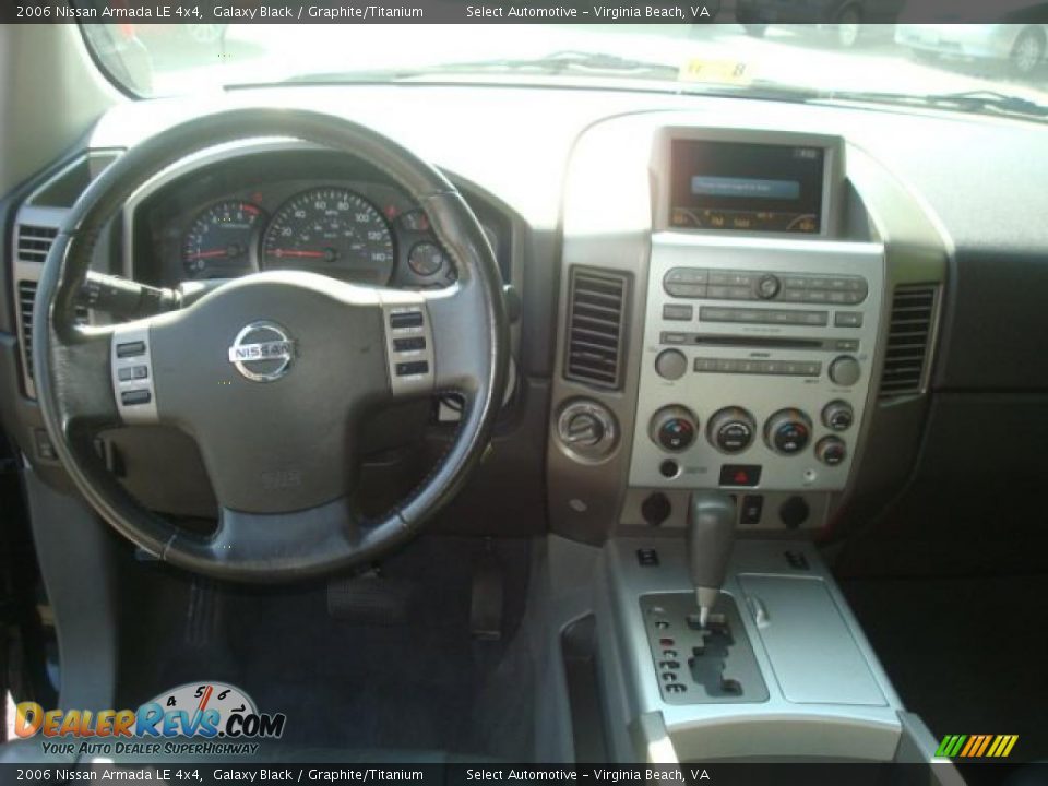 2006 Nissan Armada LE 4x4 Galaxy Black / Graphite/Titanium Photo #14