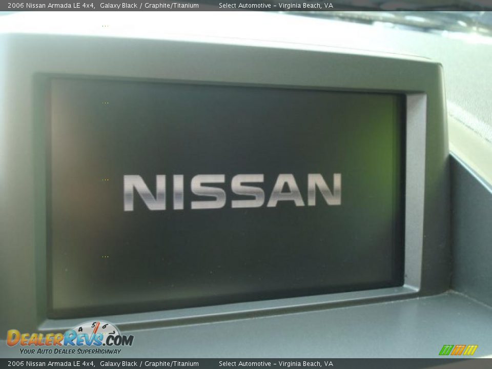 2006 Nissan Armada LE 4x4 Galaxy Black / Graphite/Titanium Photo #16
