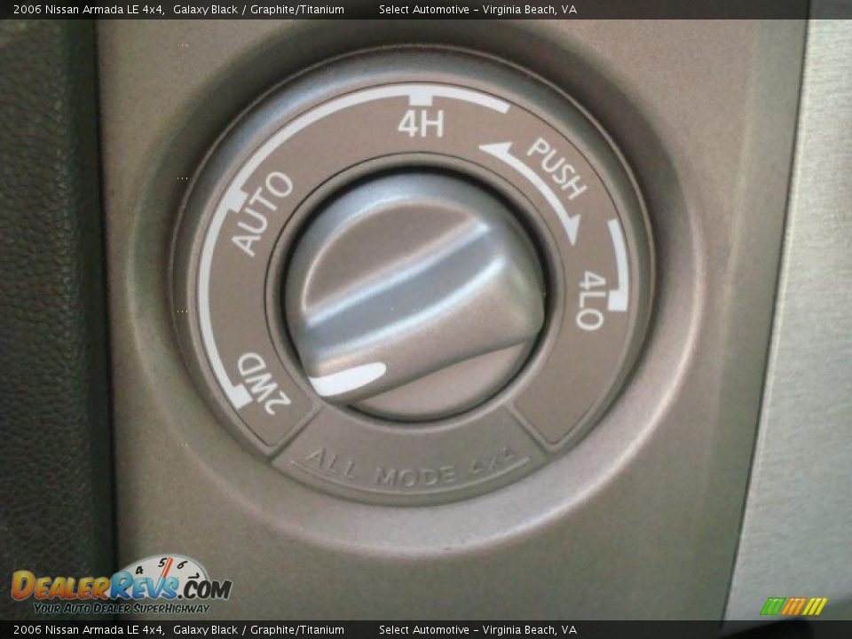 2006 Nissan Armada LE 4x4 Galaxy Black / Graphite/Titanium Photo #23