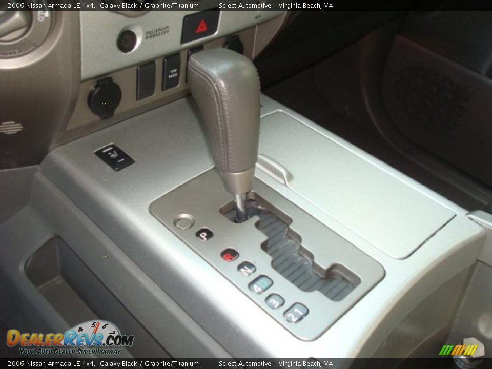 2006 Nissan Armada LE 4x4 Galaxy Black / Graphite/Titanium Photo #24