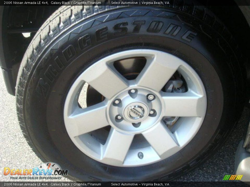 2006 Nissan Armada LE 4x4 Galaxy Black / Graphite/Titanium Photo #27