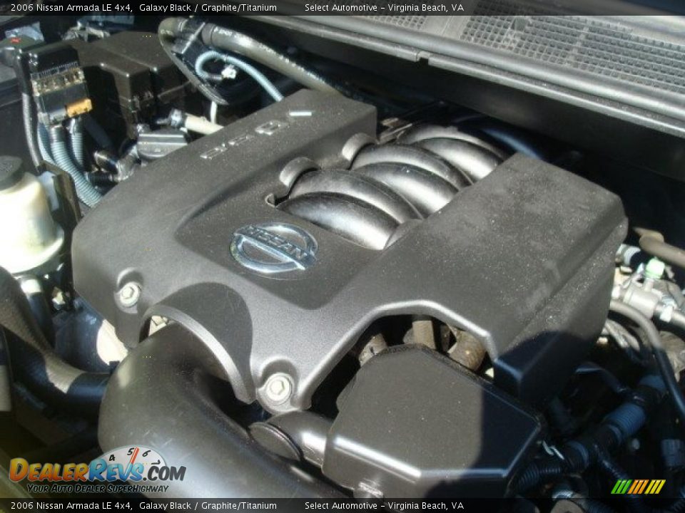 2006 Nissan Armada LE 4x4 Galaxy Black / Graphite/Titanium Photo #29