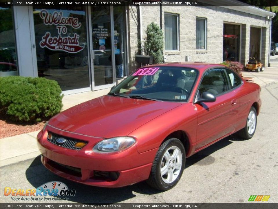 2003 Ford Escort ZX2 Coupe Toreador Red Metallic / Dark Charcoal Photo #1