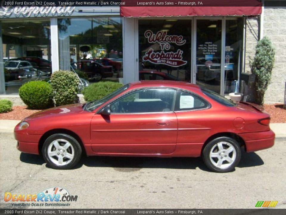 2003 Ford Escort ZX2 Coupe Toreador Red Metallic / Dark Charcoal Photo #2