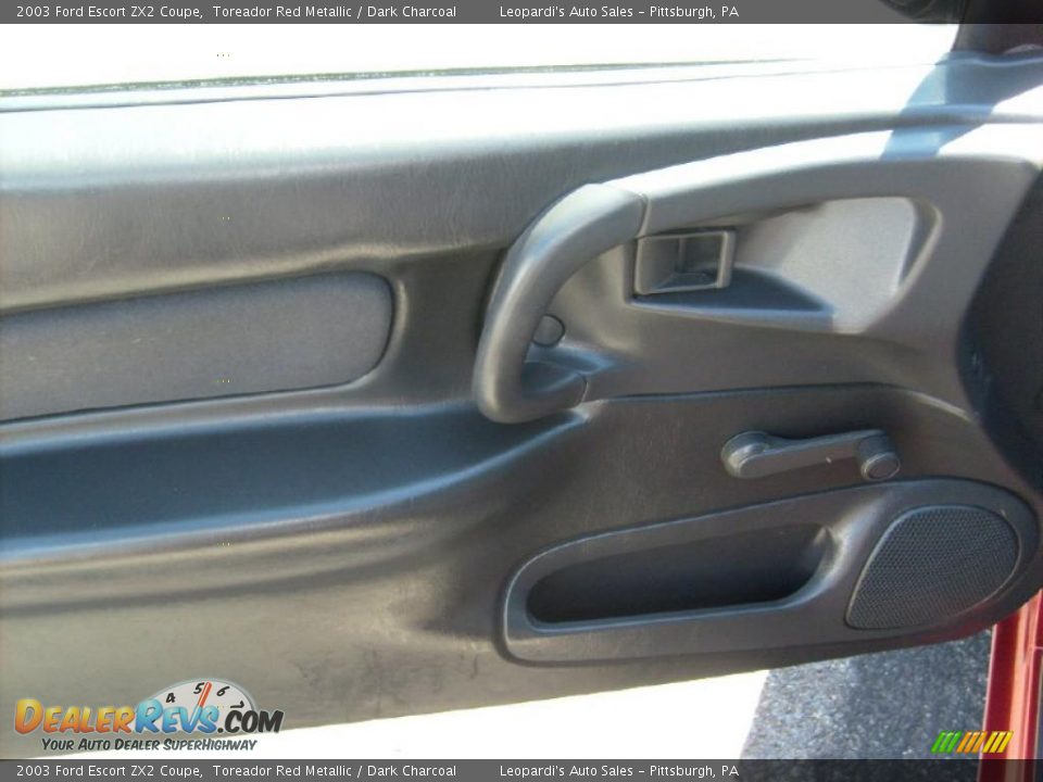2003 Ford Escort ZX2 Coupe Toreador Red Metallic / Dark Charcoal Photo #12