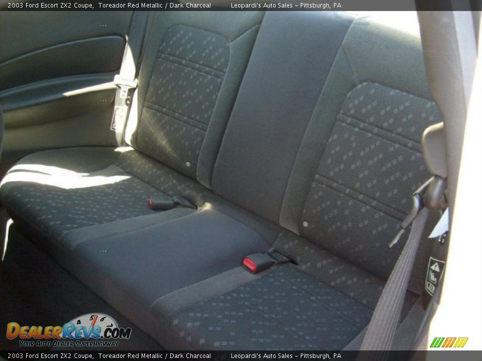 2003 Ford Escort ZX2 Coupe Toreador Red Metallic / Dark Charcoal Photo #13