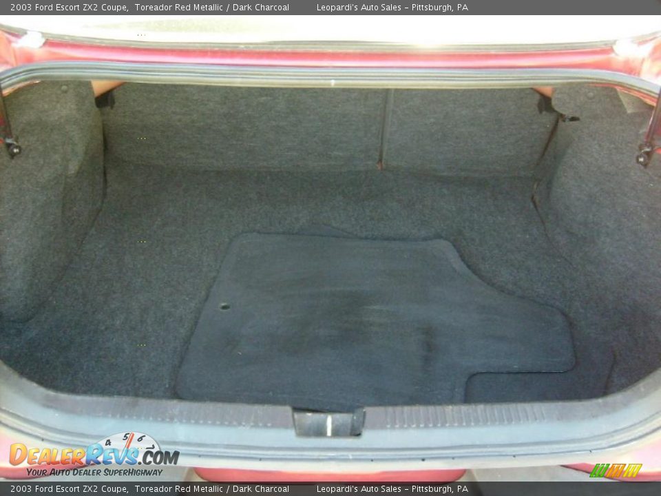 2003 Ford Escort ZX2 Coupe Toreador Red Metallic / Dark Charcoal Photo #14