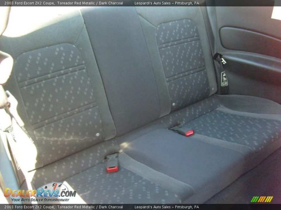2003 Ford Escort ZX2 Coupe Toreador Red Metallic / Dark Charcoal Photo #16