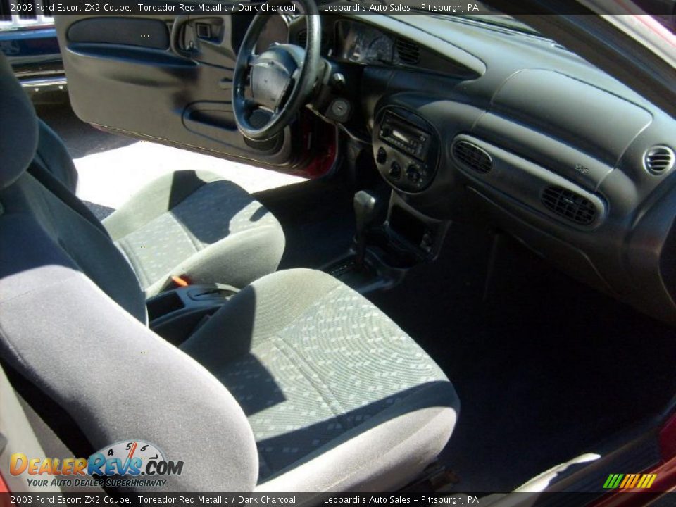 2003 Ford Escort ZX2 Coupe Toreador Red Metallic / Dark Charcoal Photo #17
