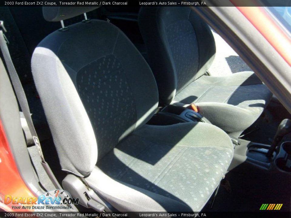 2003 Ford Escort ZX2 Coupe Toreador Red Metallic / Dark Charcoal Photo #19