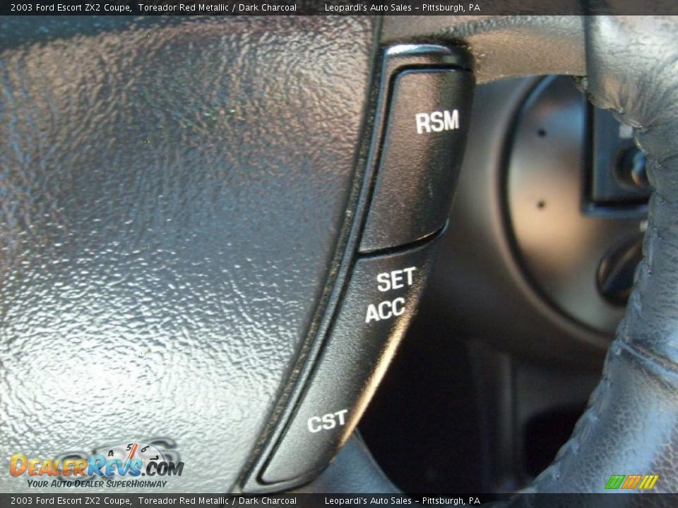 2003 Ford Escort ZX2 Coupe Toreador Red Metallic / Dark Charcoal Photo #21