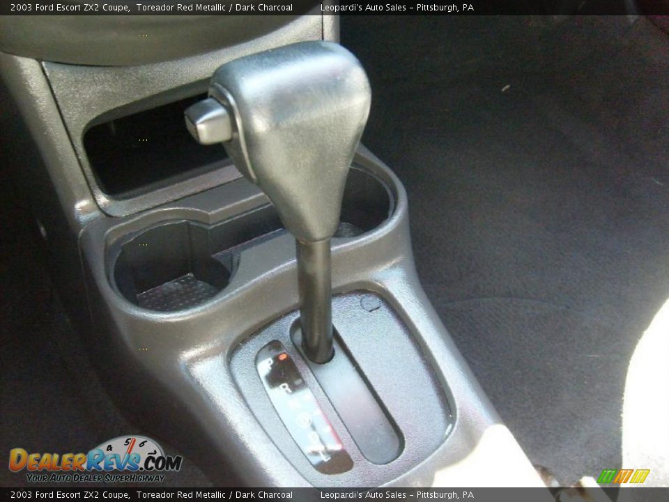 2003 Ford Escort ZX2 Coupe Toreador Red Metallic / Dark Charcoal Photo #22