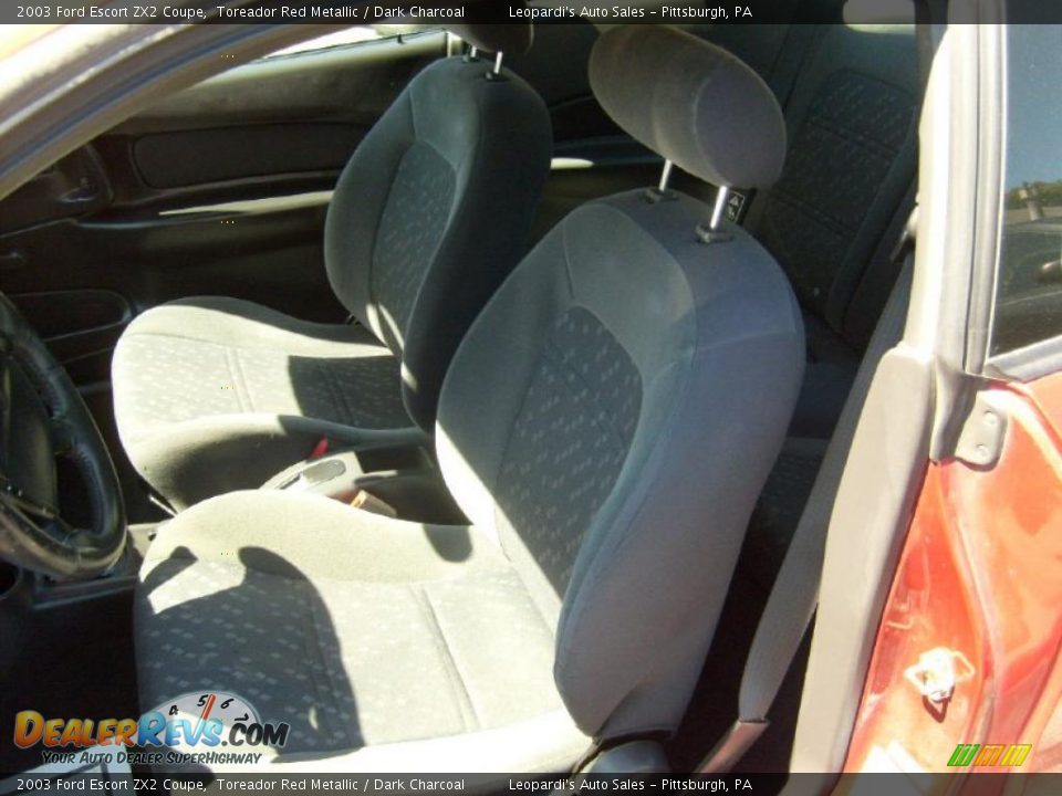 2003 Ford Escort ZX2 Coupe Toreador Red Metallic / Dark Charcoal Photo #26