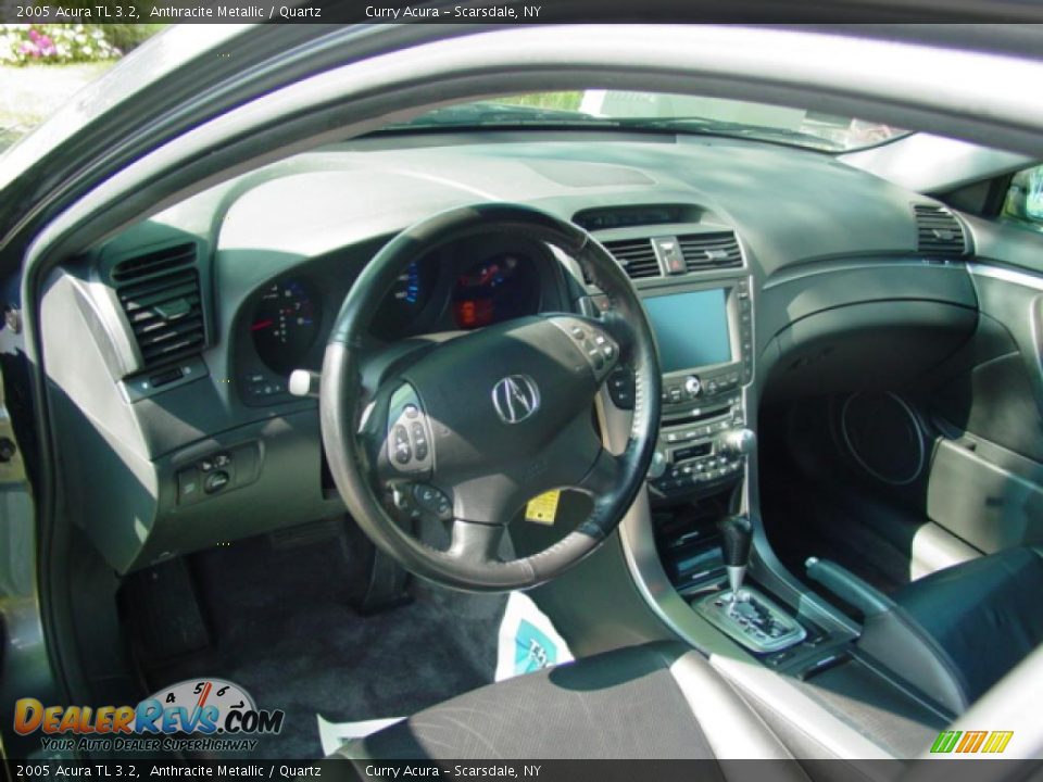 2005 Acura TL 3.2 Anthracite Metallic / Quartz Photo #16