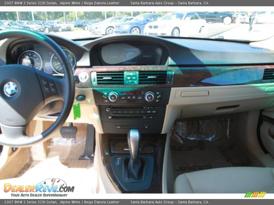 2007 BMW 3 Series 328i Sedan Alpine White / Beige Dakota Leather Photo #11