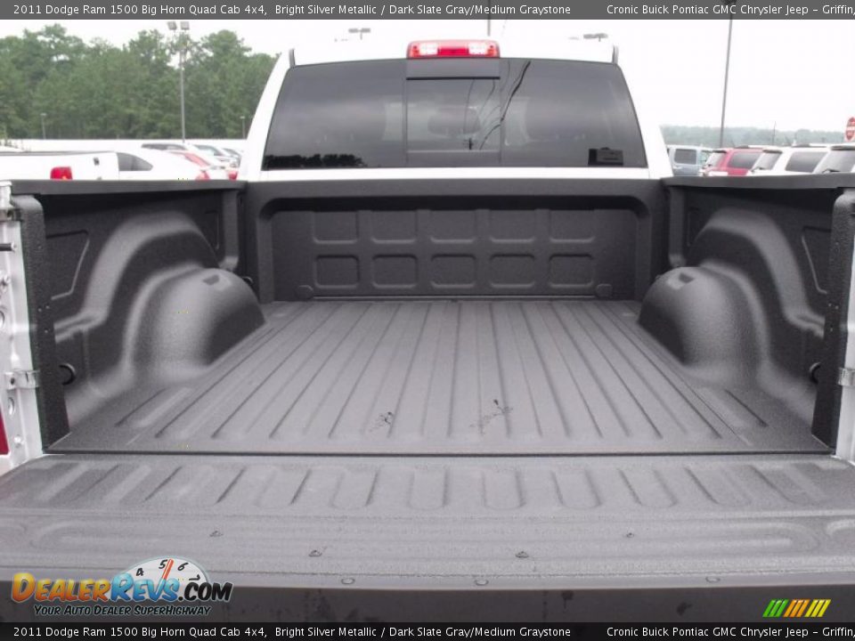 2011 Dodge Ram 1500 Big Horn Quad Cab 4x4 Bright Silver Metallic / Dark Slate Gray/Medium Graystone Photo #15