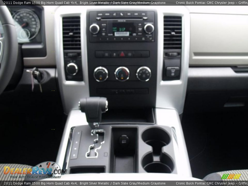 2011 Dodge Ram 1500 Big Horn Quad Cab 4x4 Bright Silver Metallic / Dark Slate Gray/Medium Graystone Photo #18