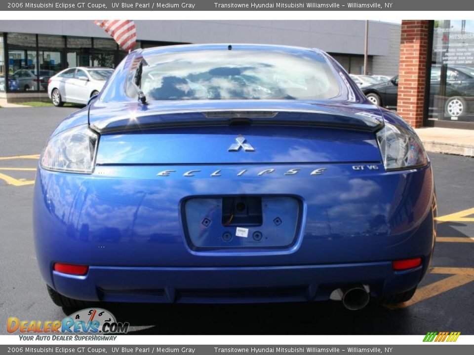 2006 Mitsubishi Eclipse GT Coupe UV Blue Pearl / Medium Gray Photo #18