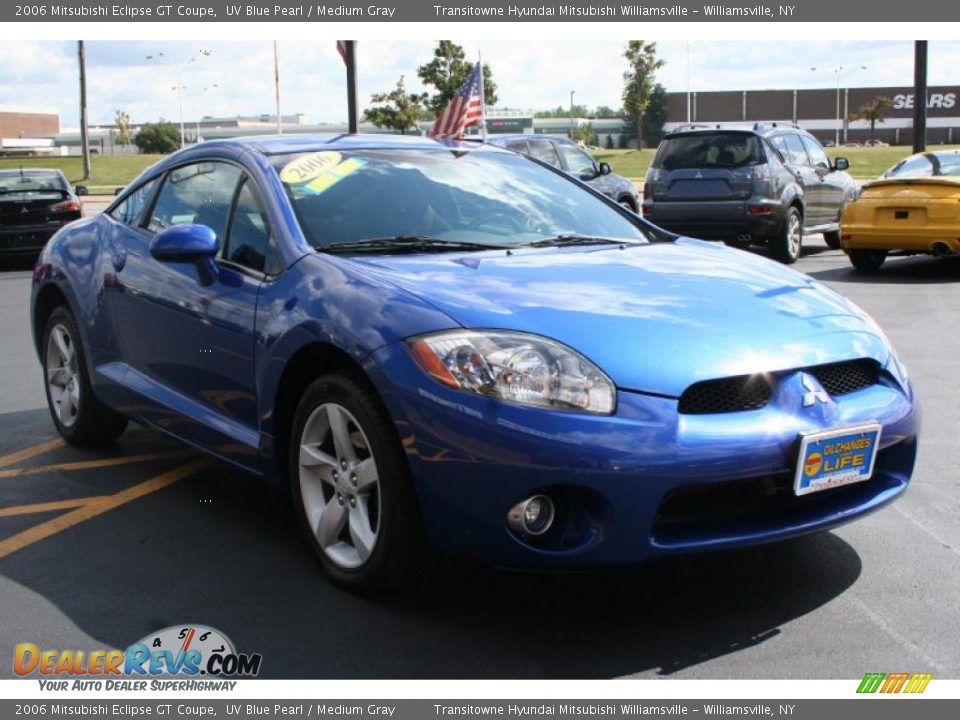 2006 Mitsubishi Eclipse GT Coupe UV Blue Pearl / Medium Gray Photo #20