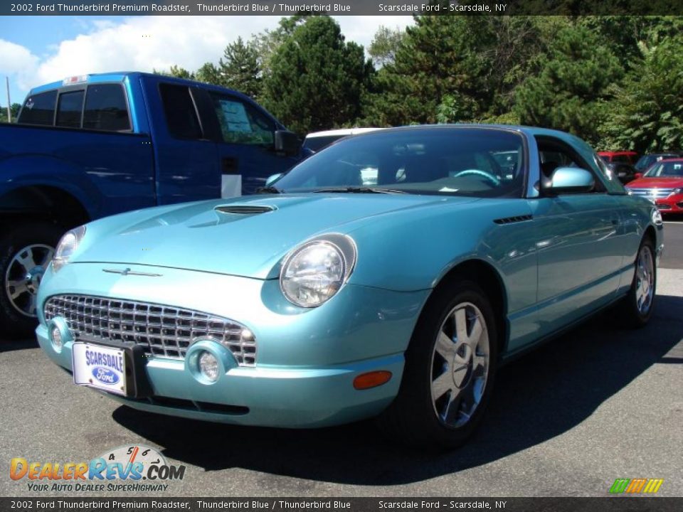 2002 Ford Thunderbird Premium Roadster Thunderbird Blue / Thunderbird Blue Photo #1