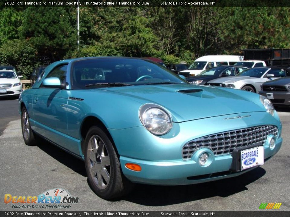 2002 Ford Thunderbird Premium Roadster Thunderbird Blue / Thunderbird Blue Photo #3