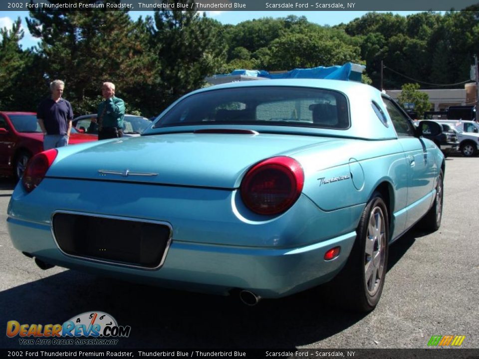 2002 Ford Thunderbird Premium Roadster Thunderbird Blue / Thunderbird Blue Photo #4