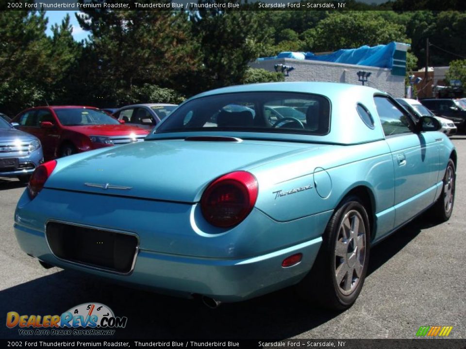 2002 Ford Thunderbird Premium Roadster Thunderbird Blue / Thunderbird Blue Photo #6