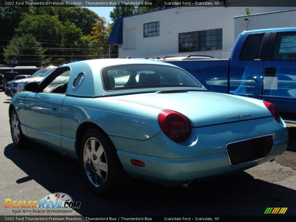 2002 Ford Thunderbird Premium Roadster Thunderbird Blue / Thunderbird Blue Photo #7