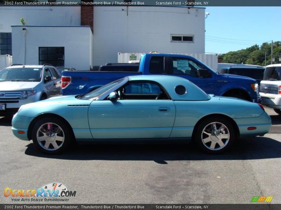 2002 Ford Thunderbird Premium Roadster Thunderbird Blue / Thunderbird Blue Photo #8