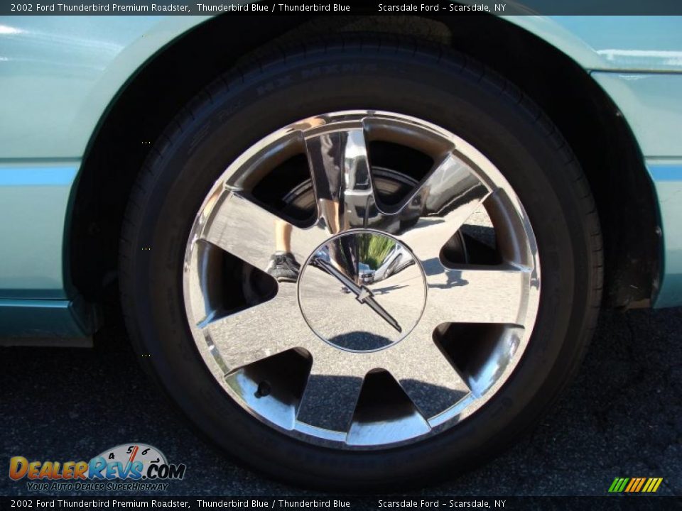 2002 Ford Thunderbird Premium Roadster Thunderbird Blue / Thunderbird Blue Photo #9