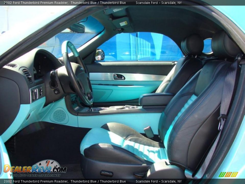 2002 Ford Thunderbird Premium Roadster Thunderbird Blue / Thunderbird Blue Photo #10