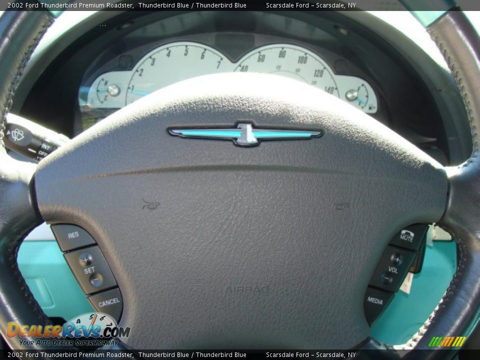 2002 Ford Thunderbird Premium Roadster Thunderbird Blue / Thunderbird Blue Photo #19