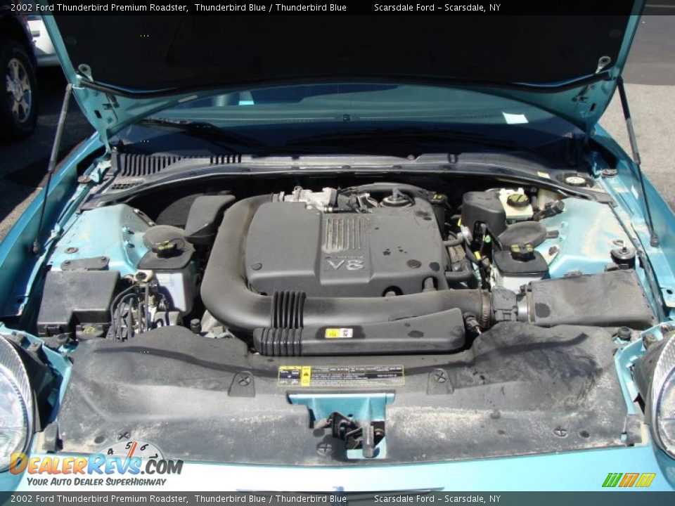 2002 Ford Thunderbird Premium Roadster Thunderbird Blue / Thunderbird Blue Photo #21