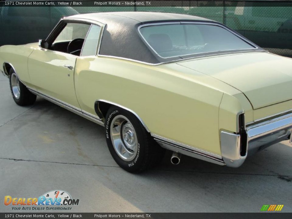 1971 Chevrolet Monte Carlo Yellow / Black Photo #5