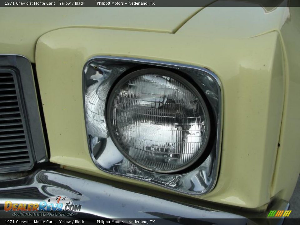 1971 Chevrolet Monte Carlo Yellow / Black Photo #10