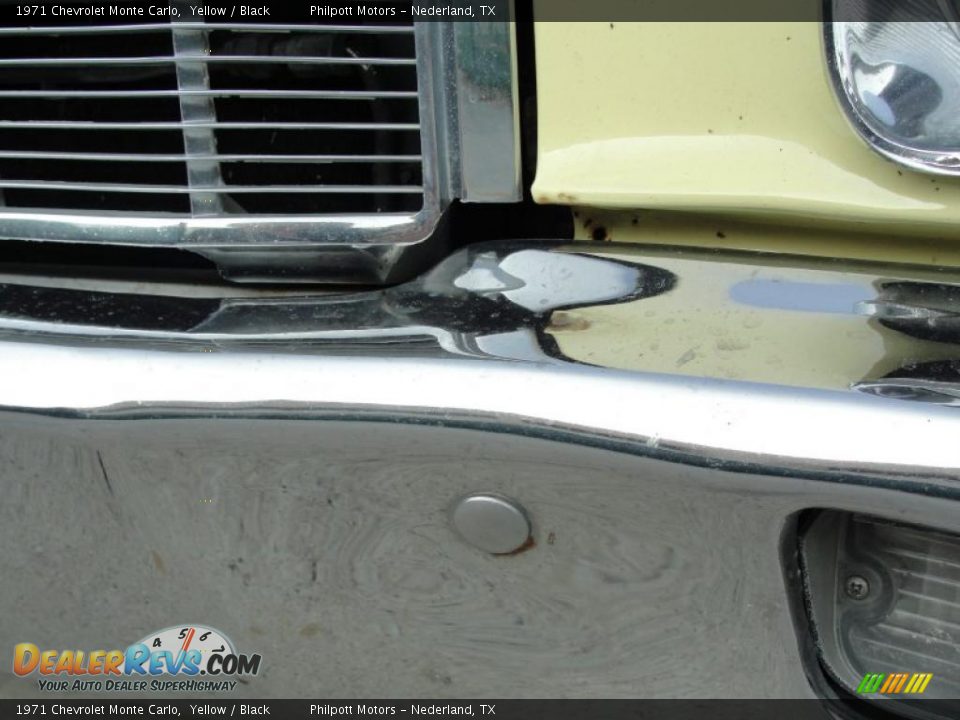 1971 Chevrolet Monte Carlo Yellow / Black Photo #12