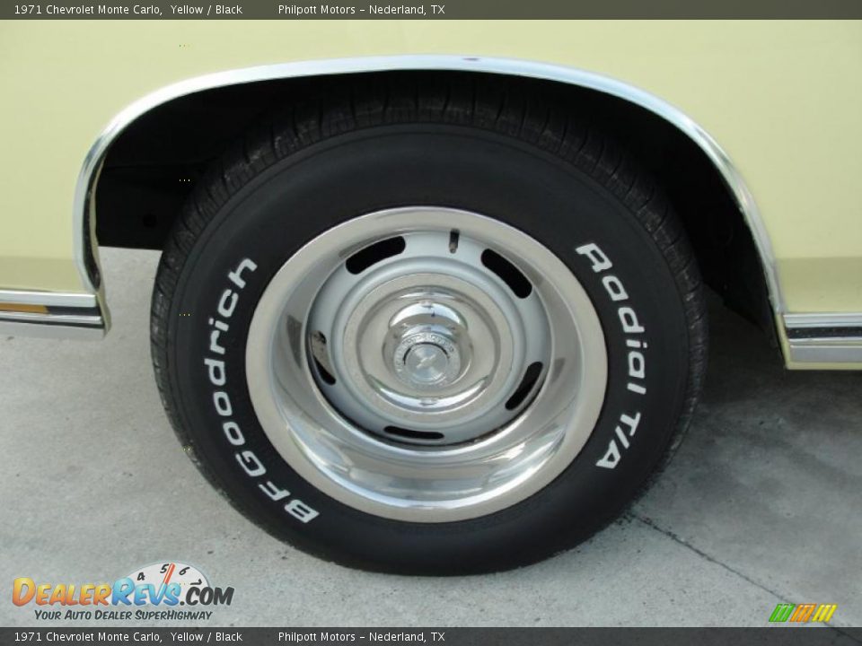 1971 Chevrolet Monte Carlo Yellow / Black Photo #13