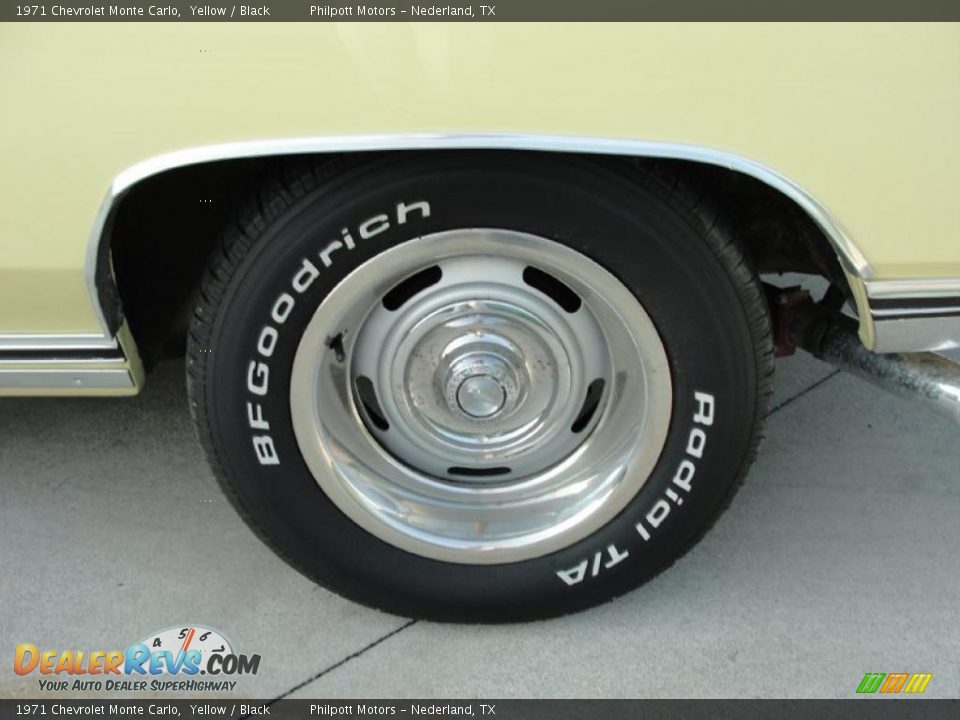 1971 Chevrolet Monte Carlo Yellow / Black Photo #14