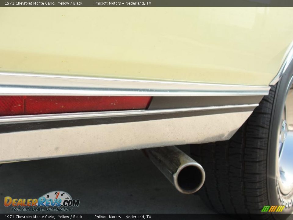 1971 Chevrolet Monte Carlo Yellow / Black Photo #17